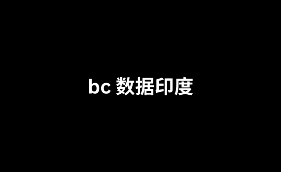 bc 数据印度